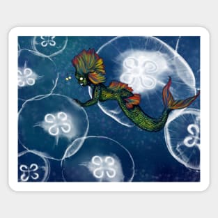 deep sea mermaid Sticker